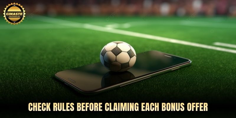 Check rules before claiming each bonus offer