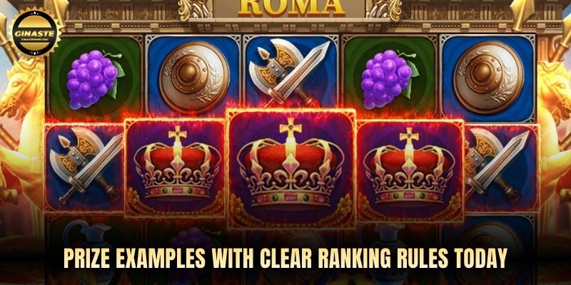 Prize examples with clear ranking rules today