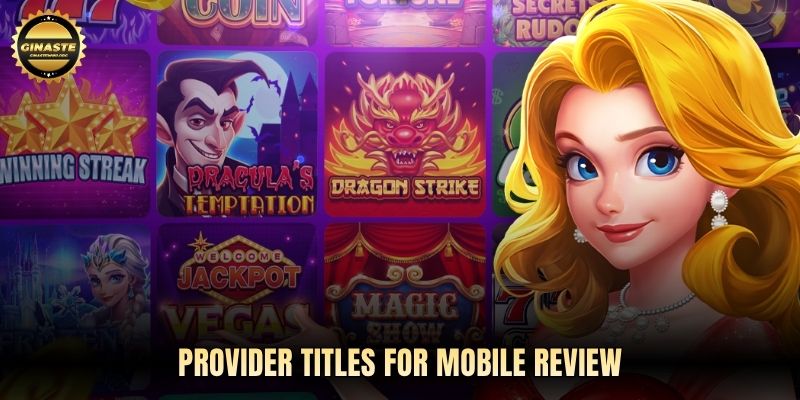 Provider titles for mobile review