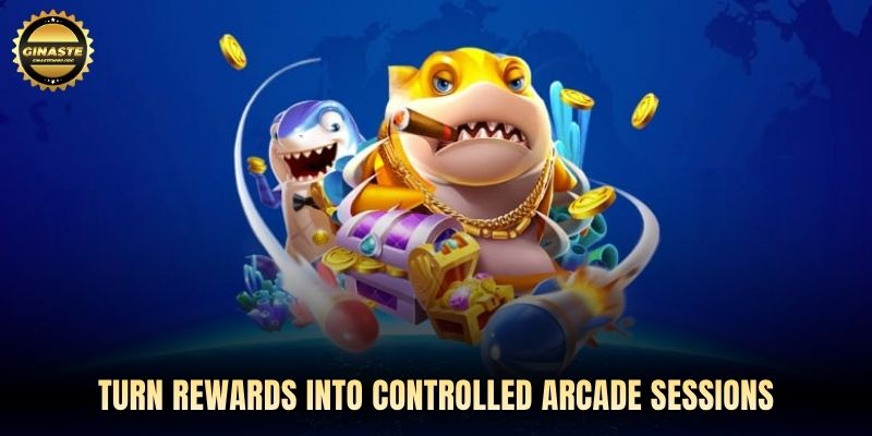 Turn rewards into controlled arcade sessions